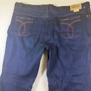 Long Haul Vintage Mens Jeans 48x30 Dark Wash Straight Leg Made in USA 75961B